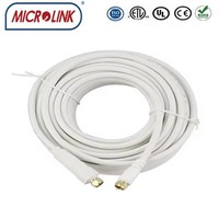 Kabel Koaksial RG59 SYV-75-3 Anyaman Tiga Lapis Kepadatan Tinggi dengan Konduktor Tembaga Bebas Oksigen untuk Sistem TV Satelit CATV CE