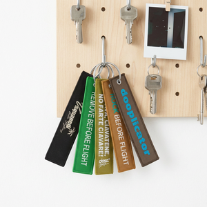 Embroidery <b>Key</b> Jet Tag Personalized Name Woven Dog Panda Rectangle Luggage Baggage ID Tag for Suitcase Gift Custom Eco-Friendly - Product Image 1