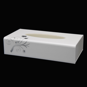 2022 yeni tasarım yüksek kaliteli otel ofis banyo beyaz dikdörtgen doku tutucu akrilik doku kutusu kapağı - Product Image 4