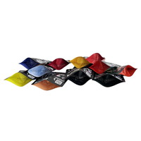 Pochette à soufflet latéral auto-scellante personnalisée avec fermeture éclair pour emballage de thé en sachet stand-up, impression numérique