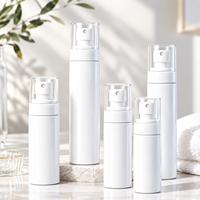 Flacon pulvérisateur de crème solaire, emballage cosmétique, 50, 80, 100, 120, 150 ml, conteneur en plastique blanc de luxe avec pompe, nouveau design