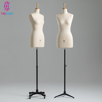 Mannequins de couture ajustables pour femme avec support flexible en mousse et tissu pour tailleur