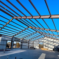 Kits préfabriqués d'atelier de structure en acier pour le stockage de la ferme et l'utilisation des plantes Construction de bâtiments d'entrepôt