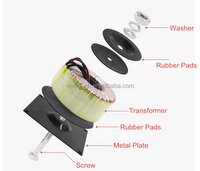 Transformateur toroïdal abaisseur de tension 240V vers 12V-48V à double sortie certifié CE pour équipements industriels et audio