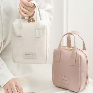 Nouvelle conception Sac de toilette portable pratique Étanche Fermeture éclair Organisateur de maquillage Pochette Grande ouverture Sac de cosmétiques de voyage - Product Image 1