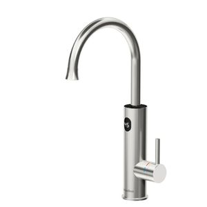 Briwellna 3200W Grifo <span class=keywords><strong>de</strong></span> <span class=keywords><strong>agua</strong></span> caliente instantáneo Grifo <span class=keywords><strong>de</strong></span> cocina plateado <span class=keywords><strong>Calentador</strong></span> <span class=keywords><strong>de</strong></span> <span class=keywords><strong>agua</strong></span> eléctrico 360 <span class=keywords><strong>Caño</strong></span> 360 LED Garaje doméstico en inglés - Product Image 3