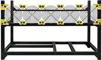 Lisière — support à air ouvert pour ordinateur en aluminium empilable, plateforme V4C, 6 gpu, 6 baies, 1 pièce