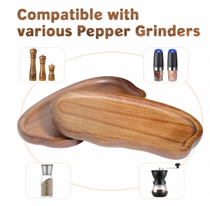 Modernes Poliertes Lebensmittelechtes Geschnitztes Akazienholz-Brett Camping Multifunktionales Umweltfreundliches Serviertablett & Teller - Product Image 4