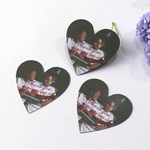 Foto impresa corazón nevera imán decoración del hogar invitación de boda GUARDAR LA FECHA tarjetas conmemorativas tarjetas magnéticas - Product Image 2