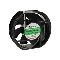 Ventilateur de refroidissement DC 24V 172mm 17251, ventilateur axial haute vitesse, ventilateur de refroidissement industriel pour refroidissement de radiateur, chargeur de soudeuse, alimentation électrique
