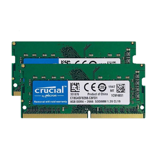 Crucial Laptop <span class=keywords><strong>DDR4</strong></span> <span class=keywords><strong>RAM</strong></span> <span class=keywords><strong>8GB</strong></span> SODIMM 260Pin Notebook Memoria Compatible con Intel AMD 3200 2400 2666MHz 2133MHz Función de NON-ECC - Product Image 1