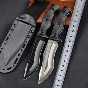 Cuchillo de caza KB Full Tang 8Cr13 de hoja fija con mango de fibra de nailon, cuchillo táctico de supervivencia para exteriores y camping con funda de fibra de vidrio. - Product Image 6