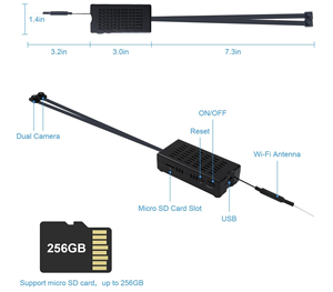 HD 1080P Mini Wifi Máy Ảnh Xách Tay Cơ Thể Cam Hồng Ngoại Tầm Nhìn Ban Đêm 120 ° Wideangle <span class=keywords><strong>Video</strong></span> <span class=keywords><strong>Recorder</strong></span> - Product Image 3