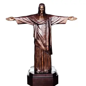 Life Size Bronze Jesus Statue Metal Christ the Redeemer Outdoor Sculpture