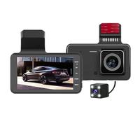 2022 DVR Mobil Murah Baru 1080P HD4.0” LCD Kamera Depan Belakang Sudut Lebar Super Perekam Video Ganda Aksesoris Mobil