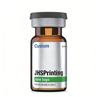 Etiquetas de Vinilo Personalizadas con Protección UV para Viales de Péptidos, 3ml 5ml 10ml, Etiquetas Holográficas Resistentes al Aceite, Etiquetas de Investigación Biológica
