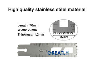 Instruments chirurgicaux orthopédiques Scie à lame <span class=keywords><strong>en</strong></span> os Lames de scie oscillantes Lames d'orthopédie - Product Image 2