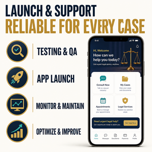 Servicio Legal Personalizado, Consulta de <span class=keywords><strong>Abogado</strong></span>, Desarrollo de Aplicaciones para IOS y Android con Directorio de Abogados y Reserva de Citas LionCreate - Product Image 6