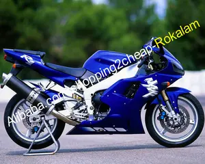YZF1000 98 99 R1 carenado para Yamaha YZFR1 1998 1999 YZF 1000 motocicleta azul ABS carenados del mercado de accesorios de Kit