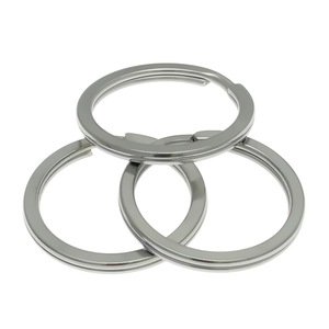 Stainless Steel <b>Key</b> Ring Flat <b>Key</b> Fob 2.0*32mm Round Hard Wearing Metal <b>Key</b> <b>Chain</b> Accessory Multiple Sizes Available - Product Image 5