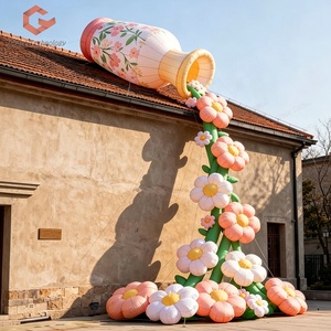 Décoration Gonflable Géante Personnalisée : Fleur et Céramique Gonflables pour Exposition Extérieure - Product Image 1