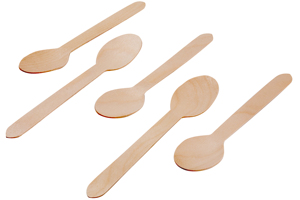 Logo OEM personnalisé, écologique, 100% biodégradable, cuillères-fourchettes jetables en bois, pour fêtes, occasions décontractées, Ecoware, livraison rapide, restaurants - Product Image 2