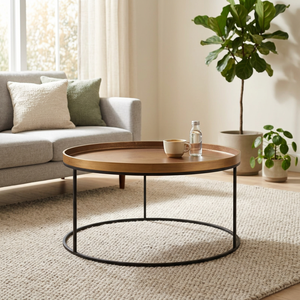 Table basse en laiton AK, fabrication artisanale, plateau doré, base noire, finition antique, design luxueux, meubles pour la décoration intérieure. - Product Image 2