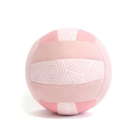 Ballon de volley-ball de plage gonflable personnalisé en néoprène, couleurs macaron douces, imperméable, antidérapant, pour piscine extérieure, jouet amusant pour enfants et famille