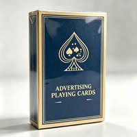 Boîte de jeu de cartes de poker publicitaire promotionnelle en papier kraft de haute qualité personnalisée