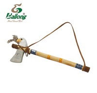Têtes d'animaux artisanales en bois, haches, hachettes, tomahawks, décoration murale pour la maison