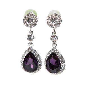 ต่างหูคริสตัลหลากสีประดับเพชร ดีไซน์ยาว รุ่นใหม่ ขายส่งจากโรงงานโดยตรง มีสินค้าในสต็อก - Product Image 4