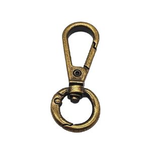 Llavero de Aleación de Zinc con Mosquetón, Gancho Metálico Ovalado, Anillo para Llaves, Accesorio de Ferretería, 52mm de Altura, 13mm de Diámetro Interior, Resistente al Desgaste - Product Image 4