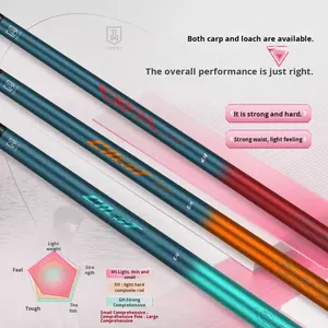 Canne à pêche en carbone Langjian Taiwan authentique, polyvalente, 4 sections, super dure, légère, pour gros poissons - Product Image 2