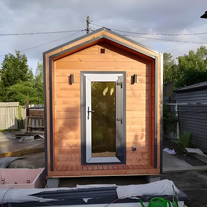 Usine de fabrication de sauna extérieur sur mesure, poêle à vapeur électrique en bois massif sur mesure <span class=keywords><strong>pour</strong></span> sauna intérieur, <span class=keywords><strong>pour</strong></span> usage en villa avec panneau de commande 220V - Product Image 3