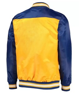 Chaqueta universitaria de invierno personalizada para hombre, talla grande, precio mayorista, lisa, de béisbol, satinada, estilo urbano, rellena de algodón - Product Image 2