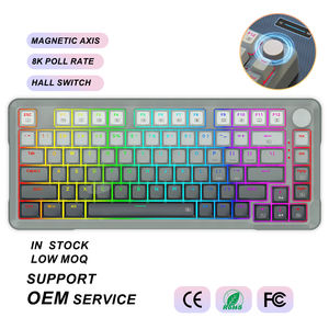 <span class=keywords><strong>Teclado</strong></span> para Juegos con Cable, Eje Magnético, Tasa de Respuesta de 8K, Interruptores Hall Intercambiables en Caliente, Interruptores Mecánicos de 8K - Product Image 1