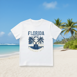 T-Shirt Florida Ocean Spirit 210GSM 100% Cotone Unisex Casual con Stampa DTF Traspirante e Resistente - Product Image 3