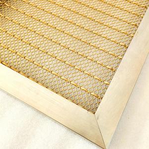 Malla Metálica Decorativa de Latón Dorado Tejida a Mano, Resistente al Fuego y a la Corrosión, para Revestimiento de Techos Comerciales de Alta Gama - Product Image 1