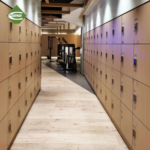 Casier scolaire étanche Cartmay à 6, 8 ou 12 portes en HPL, armoire compacte en stratifié, casiers à bagages avec serrures numériques - Product Image 3