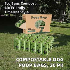 Sacs à crottes de chien en plastique écologiques classiques avec parfum original, paquet de 20 - Product Image 2