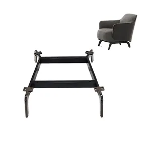 Italian Minimalism Nordic Aluminum Chair Frame Metal Base Chair Furniture Leg