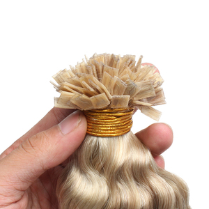 <span class=keywords><strong>Extension</strong></span> per Capelli K-Tip con Colla a Caldo e Punta Piatta <span class=keywords><strong>100</strong></span>% Umani Onda Body Wave e Onda Naturale Colore Biondo - Product Image 6