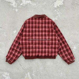 Factory Custom Firefighting Fireman Buckle Lobster Clasp <b>Jackets</b> for Men Vintage Double Layer Reversible <b>Flannel</b> Suede <b>Jacket</b> - Product Image 3