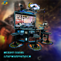 Centre de divertissement familial, jeu de tir VR pour 4 joueurs avec retour d'explosion et classement