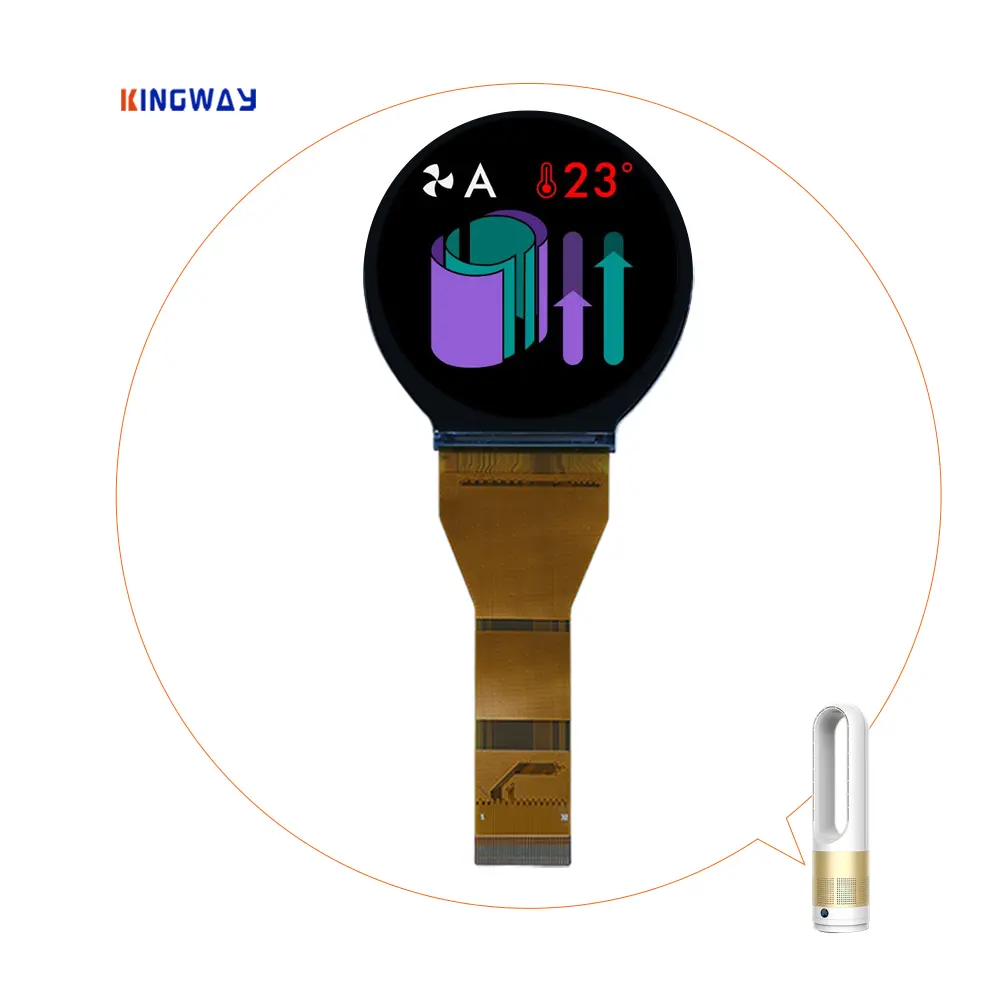 Personalização 1.28/1.6/2.1 inch Circular LCD Round TFT Display para Smart Watch
