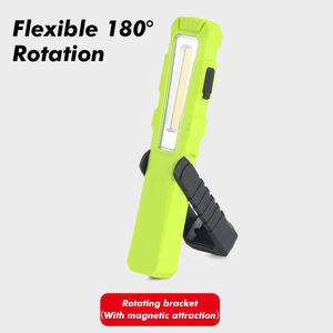 Lampe de travail LED COB réglable avec support, rechargeable par USB, avec clip - Product Image 4