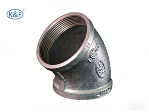 Отвод оцинкованный 45 градусов, фитинг из ковкого чугуна, с внутренней резьбой NPT/BSPT, для систем воды, нефти и газа - Product Image 2