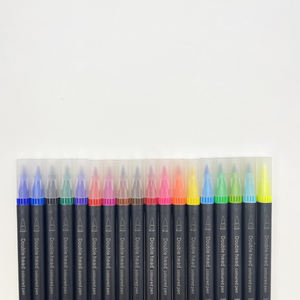 Custom <b>Cheap</b> Art Painting Marker Washable Dual Tip Fine Tip Watercolor Brush Marker <b>Pen</b> Set for Gift - Product Image 4