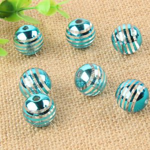 Acrílico prata chapeado colorido transparente redondo grânulos 18k ouro branco DIY Natal iluminação luminárias - Product Image 3