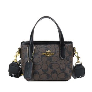 Bolso Bandolera de Alta Gama para Mujer, Bolso de Mano Pequeño Informal con Cierre y Estampado Geométrico, Forro de Poliéster - Product Image 1